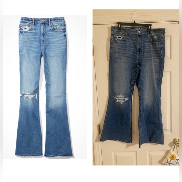 American Eagle Outfitters Denim - NWT American Eagle Stretch Super Hi Rise Flare Jeans Size 18R